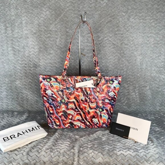 Brahmin Disco Melbourne Medium Asher Croc Embossed Tote NWT - Picture 16 of 16